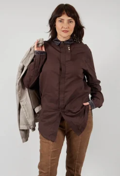 Umit Unal Shirts & Blouses^Longline Shirt in Dark Brown
