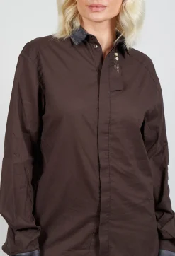 Umit Unal Shirts & Blouses^Longline Shirt in Dark Brown