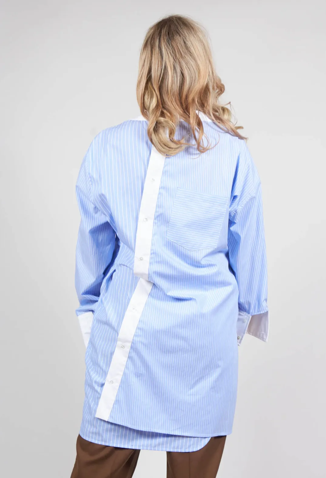 Malloni Shirts & Blouses^Longline Shirt Ragno in Celeste