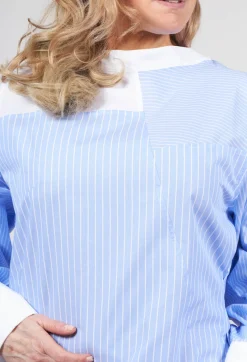 Malloni Shirts & Blouses^Longline Shirt Ragno in Celeste
