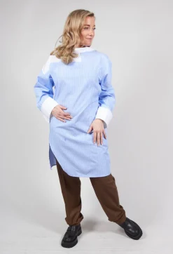 Malloni Shirts & Blouses^Longline Shirt Ragno in Celeste
