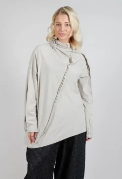 Moyuru Jumpers^Longline Structred Top in Beige