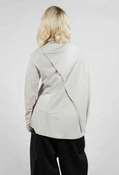 Moyuru Jumpers^Longline Structred Top in Beige