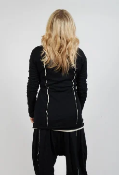 Rundholz Mainline Tops^Longline Top in Black Bone