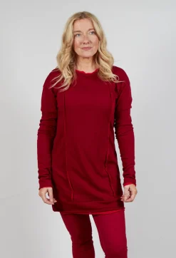 Rundholz Mainline Tops^Longline Top in Sunset Cardinal