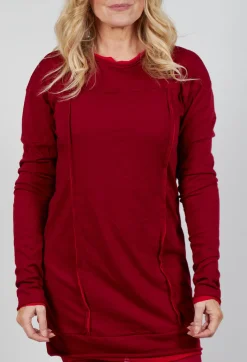 Rundholz Mainline Tops^Longline Top in Sunset Cardinal