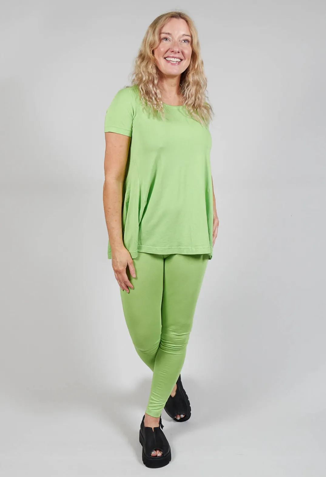 Rundholz Black Label Tops^Longline T-Shirt in Lime