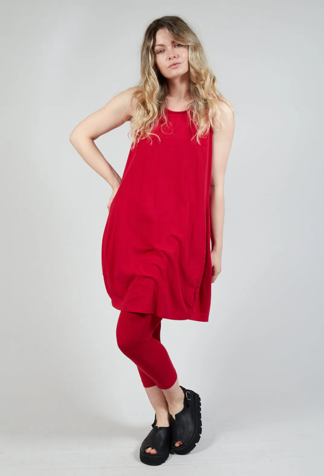 Rundholz Black Label Tops^Longline Vest Top in Chili