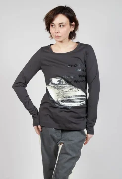 Rundholz Mainline Tops^Longsleeve Top in Asteroid Print