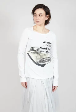 Rundholz Mainline Tops^Longsleeve Top in Starwhite Print