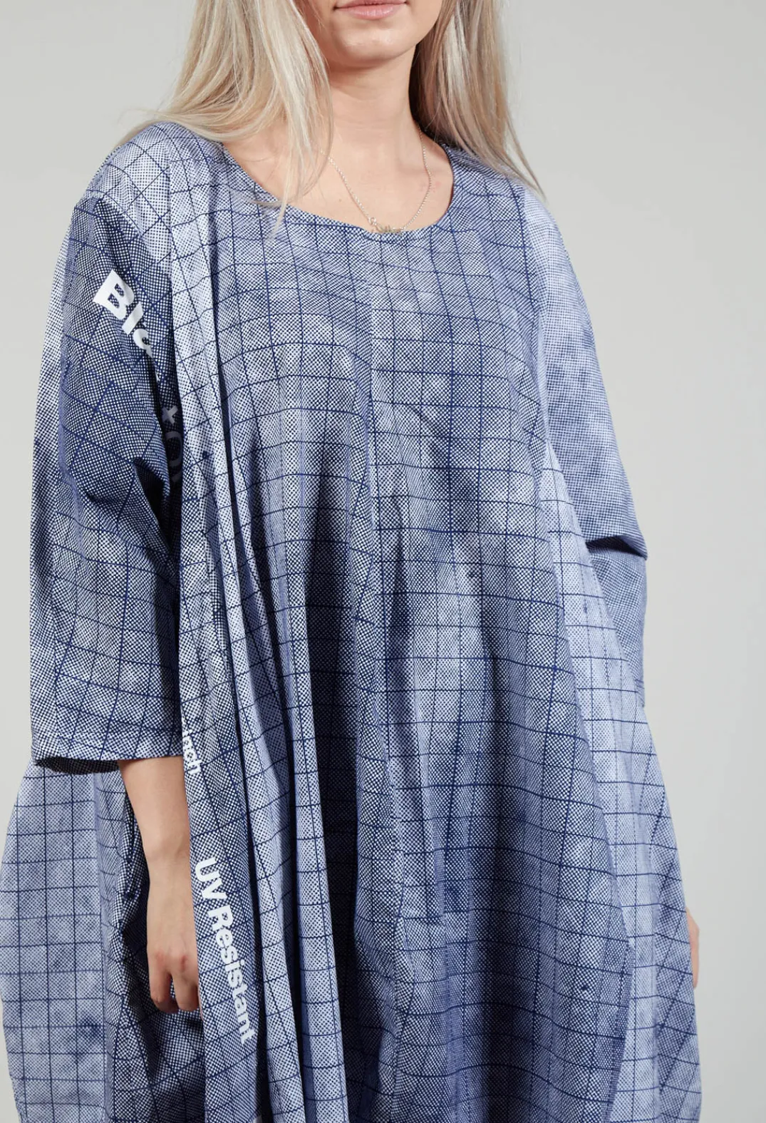 Rundholz Black Label Dresses^Loose Fit Tulip Hem Dress in Placed Azur Print