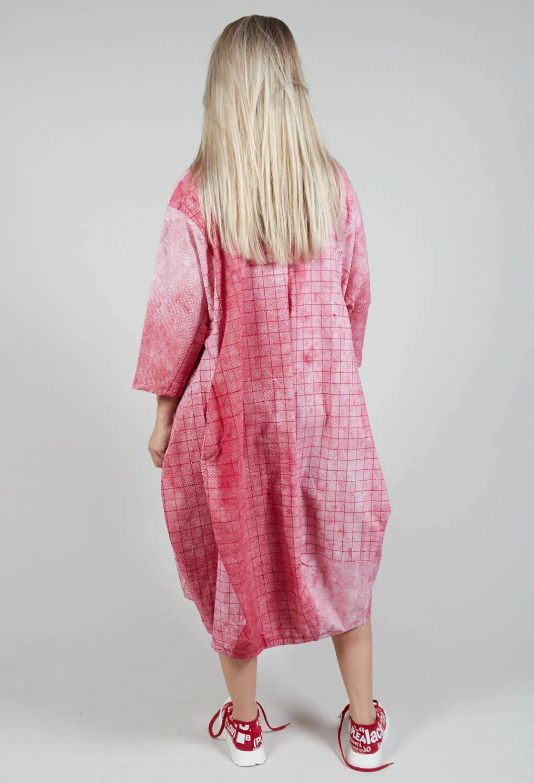 Rundholz Black Label Dresses^Loose Fit Tulip Hem Dress in Placed Chili Print