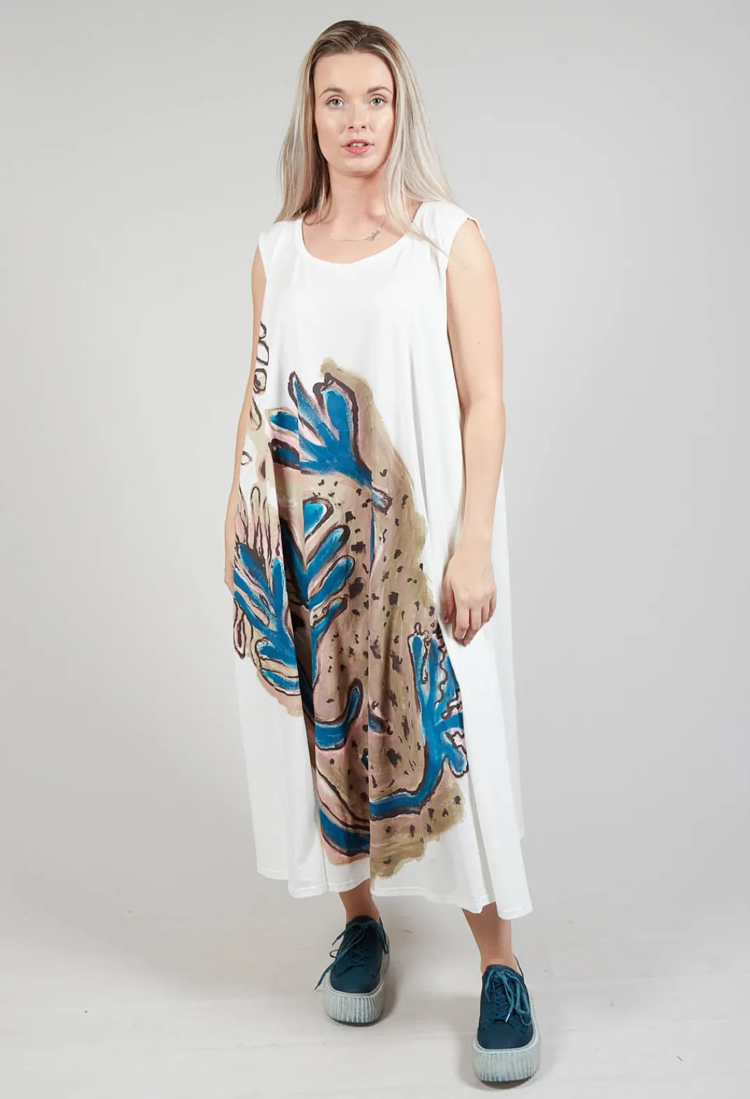 Rundholz Mainline Dresses^Loose Fit Vest Dress in Spec Handpaint