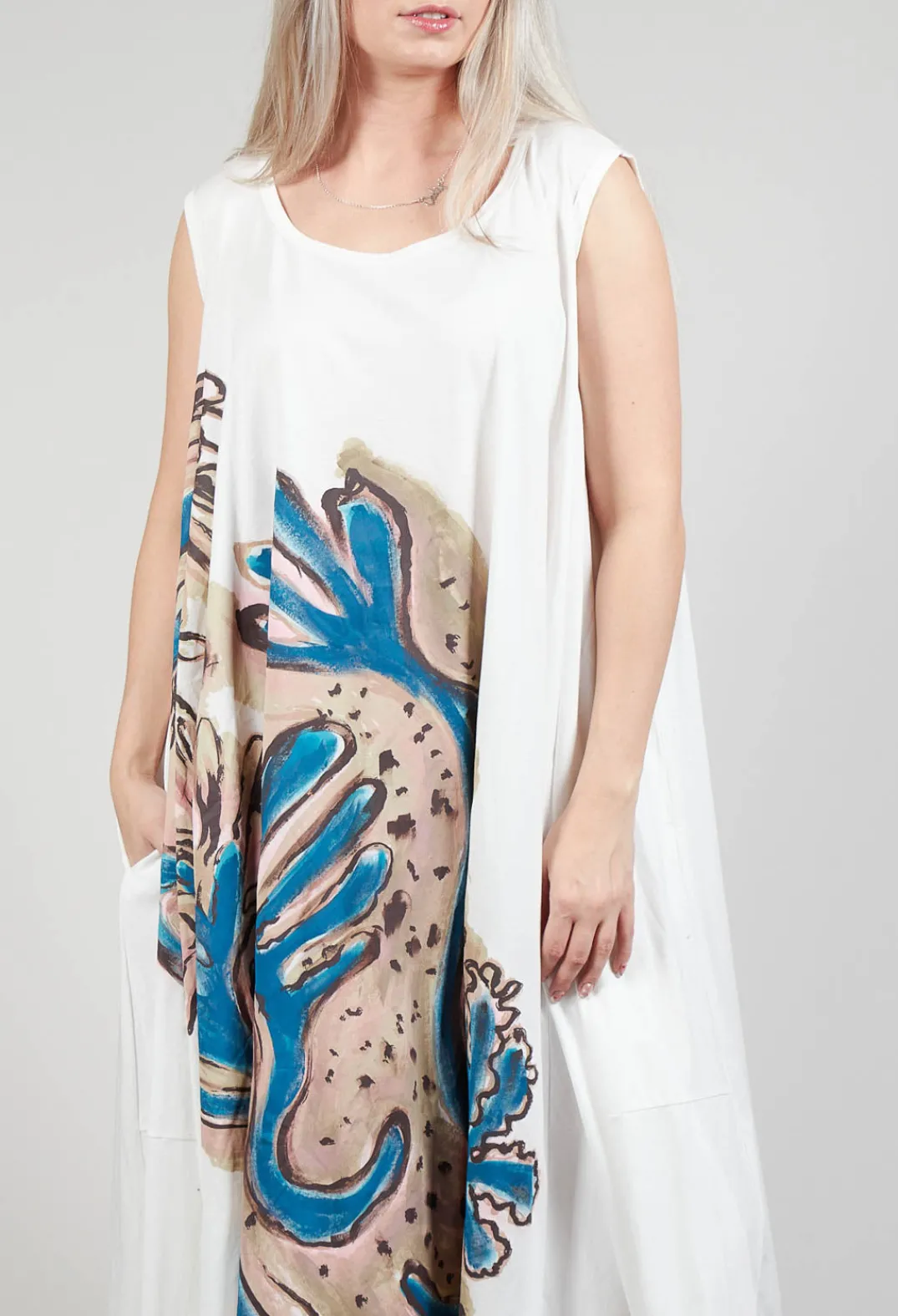 Rundholz Mainline Dresses^Loose Fit Vest Dress in Spec Handpaint