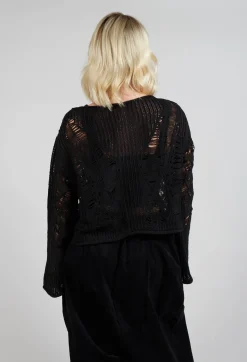 Moyuru Jumpers^Loose Knit Jumper in Black