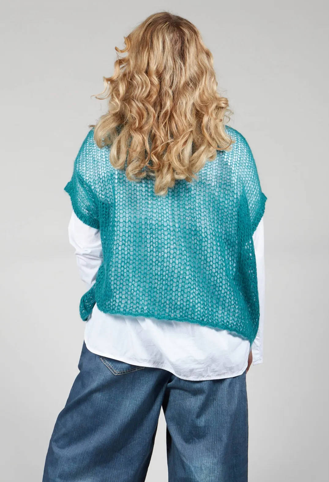 Mes Soeurs u0026 Moi Jumpers^Loose Knit Vest in Lotus