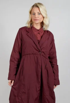 Baci Coats^Loose Overcoat in Intense Rust