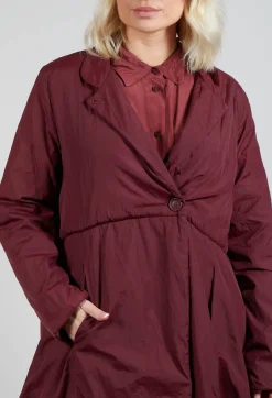 Baci Coats^Loose Overcoat in Intense Rust