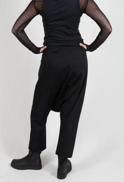 Pal Offner Trousers^Loose Pull On Trouser in Black