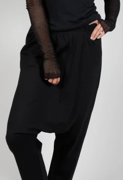 Pal Offner Trousers^Loose Pull On Trouser in Black