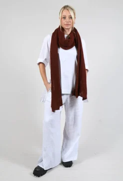 Pal Offner Scarves^Loose Winter Knit Scarf in Cinnamon