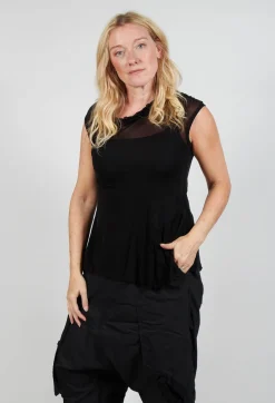 Rundholz Dip Tops^Loose-Fit Asymmetrical Vest in Black