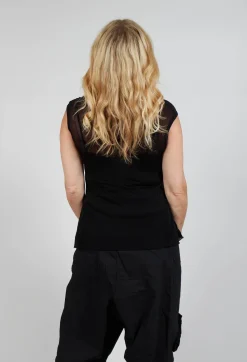 Rundholz Dip Tops^Loose-Fit Asymmetrical Vest in Black