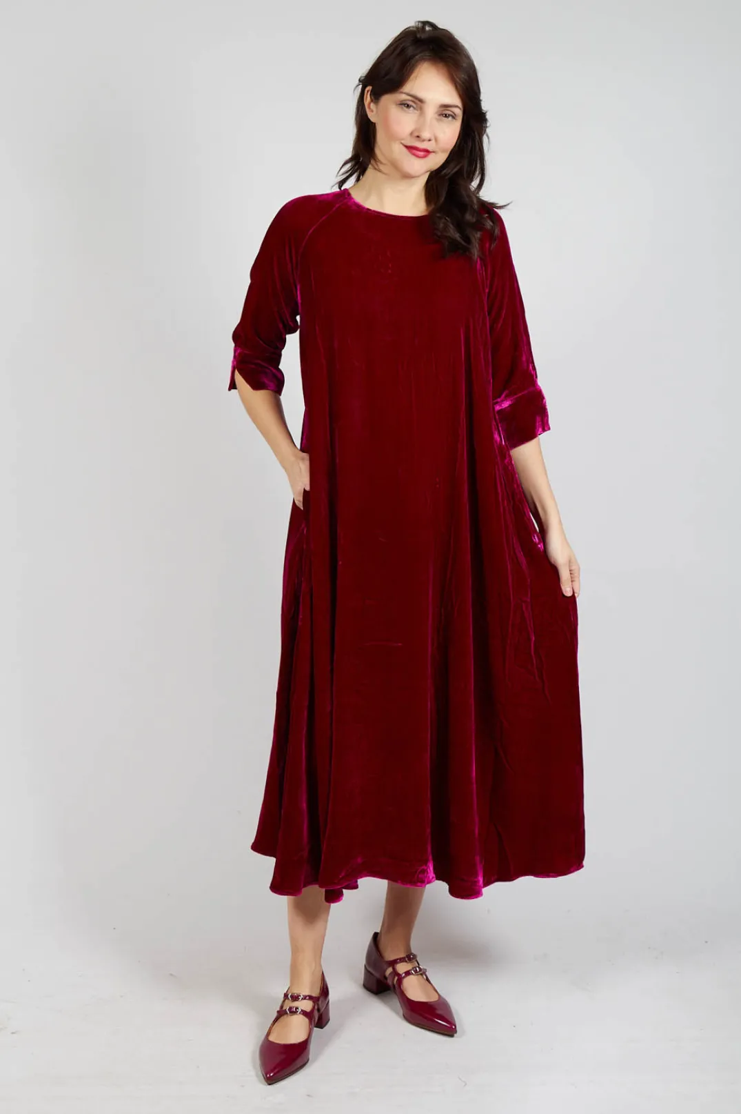 Bianco Levrin Dresses^Lotus Dress in Fusia