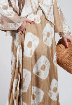 Bianco Levrin Skirts^Lotus Skirt in Beige and Cream