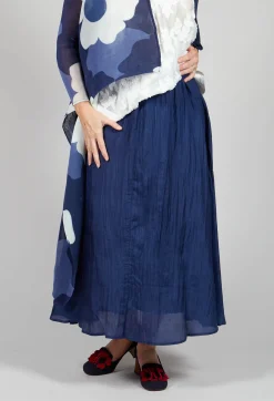 Bianco Levrin Skirts^Lotus Skirt in Navy