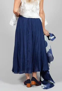 Bianco Levrin Skirts^Lotus Skirt in Navy