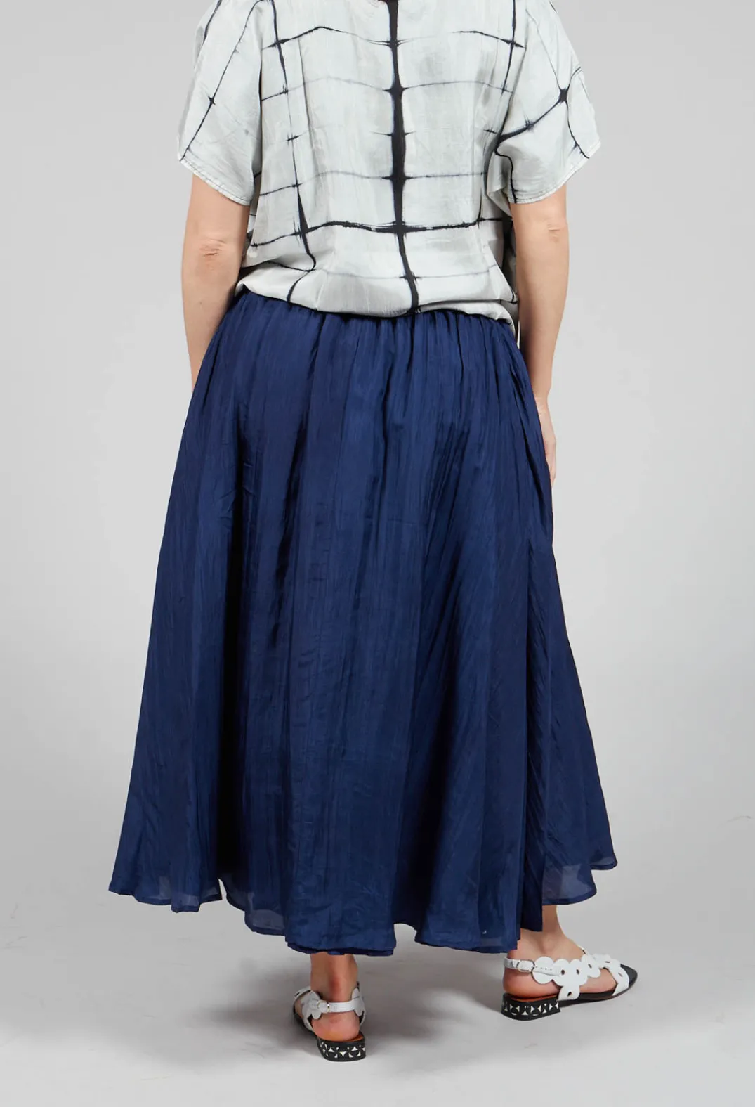 Bianco Levrin Skirts^Lotus Skirt in Navy