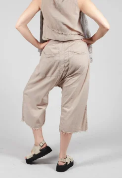 Pal Offner Trousers^Low Crotch Pull on Trousers in Greige