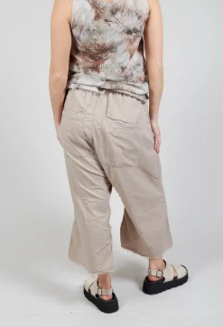 Pal Offner Trousers^Low Crotch Pull on Trousers in Greige