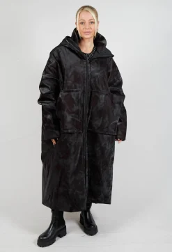 Xenia Design Coats^Lubi Coat in Black and Burgundy