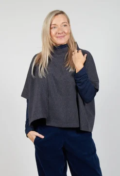 Mama B Coats^Magia J Cape in Blu