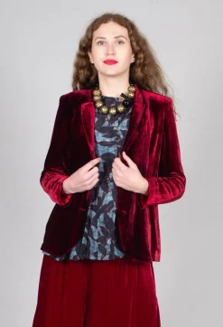Bianco Levrin Jackets^Maika Jacket in Tiedye Red