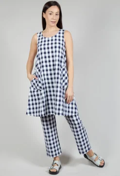Mes Soeurs u0026 Moi Dresses^Mamba Dress in Azur Big Check