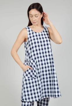 Mes Soeurs u0026 Moi Dresses^Mamba Dress in Azur Big Check