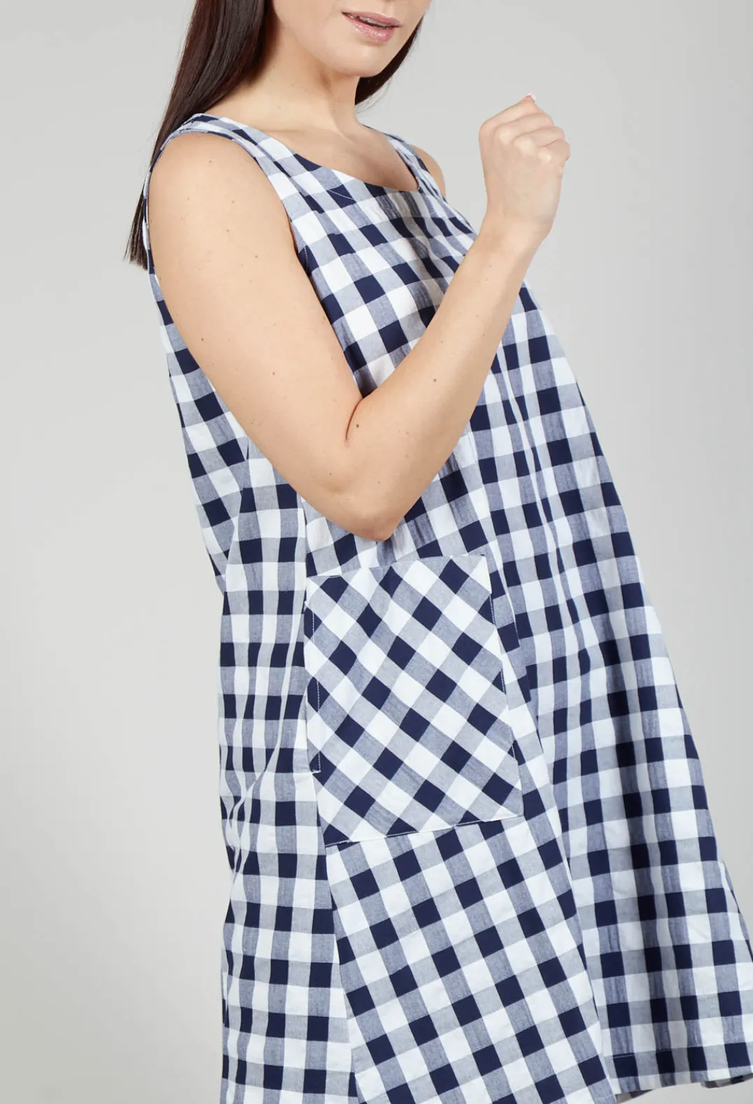 Mes Soeurs u0026 Moi Dresses^Mamba Dress in Azur Big Check