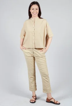 Aequamente Shirts & Blouses^Mandarin Collar Blouse in Juta