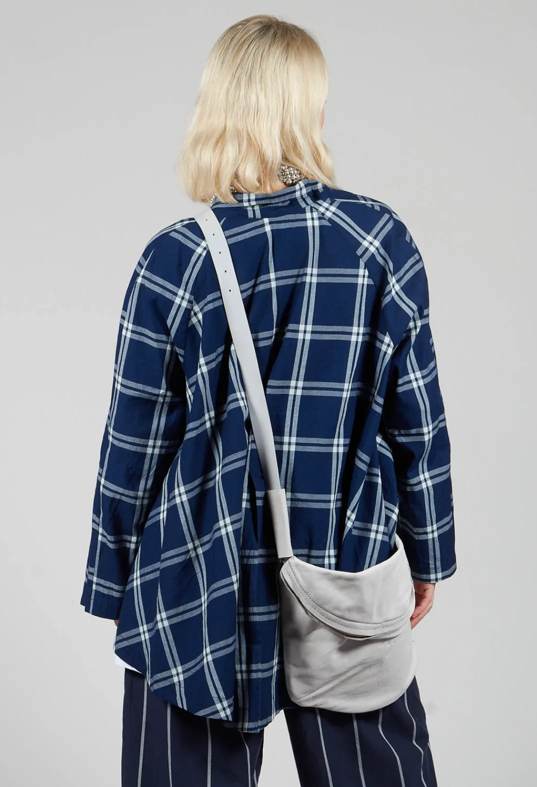 Amici Jackets^Mandarin Collar Jacket in Indigo