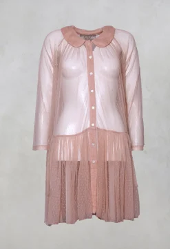 Les Ours Jackets^Marie Mesh Peplum Jacket in Rose