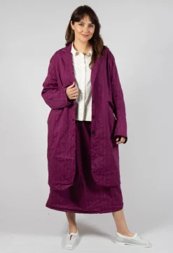 Hannoh Wessel Coats^Marta Coat in Mulberry Stripe