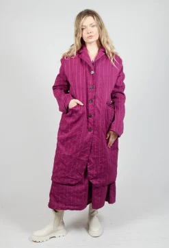 Hannoh Wessel Coats^Marta Coat in Mulberry Stripe