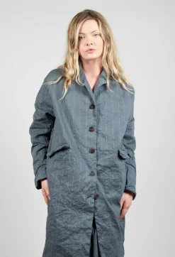 Hannoh Wessel Coats^Marta Coat in Zinc Stripe