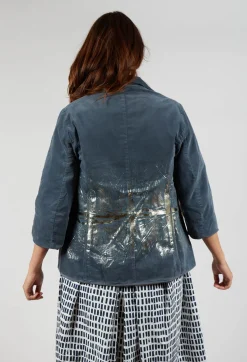 Hannoh Wessel Jackets^Matallic Applique Jacket Vanille in Zinc