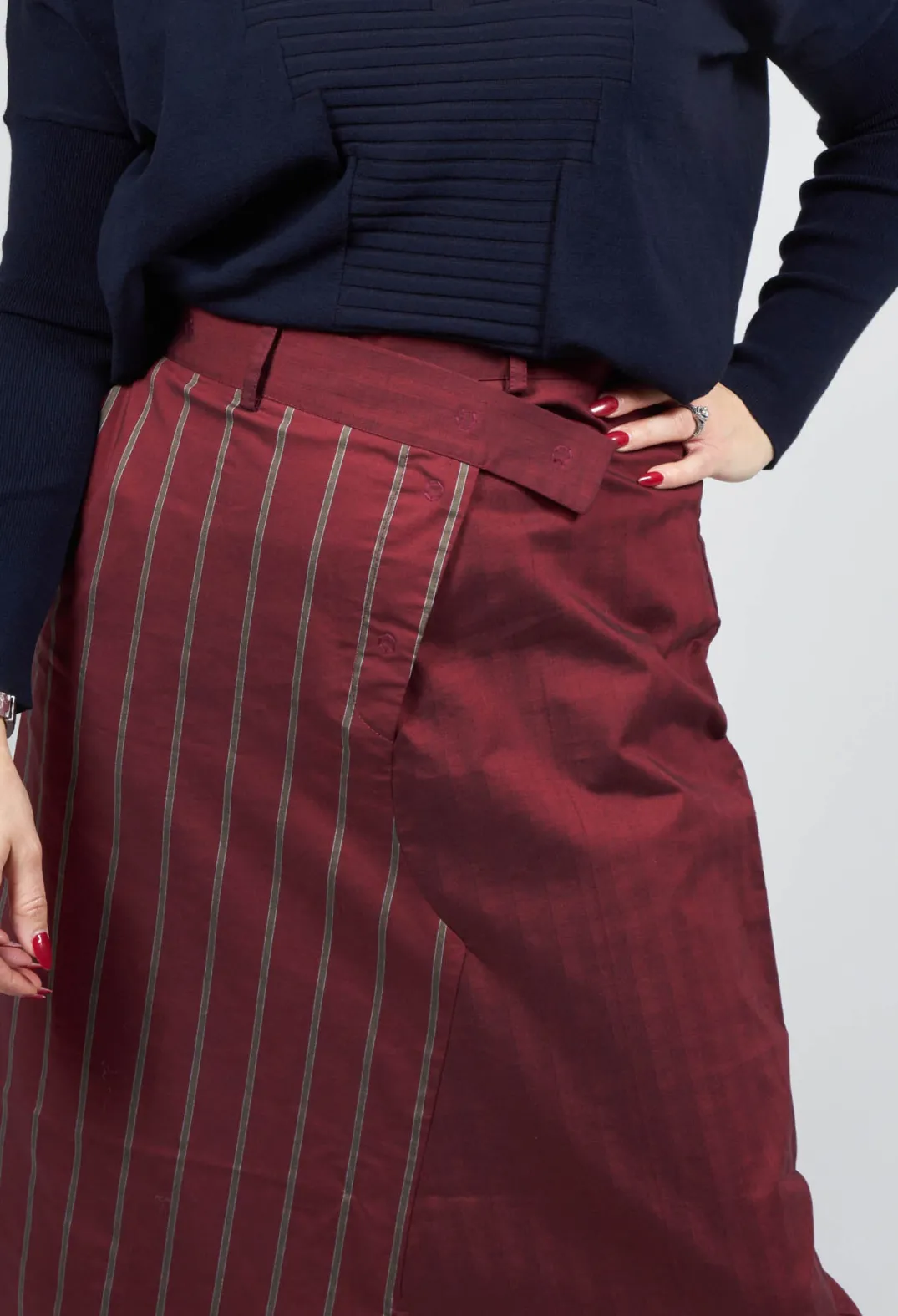 Oblique Creations Co-ords & Suits^Maxi Skirt in Red