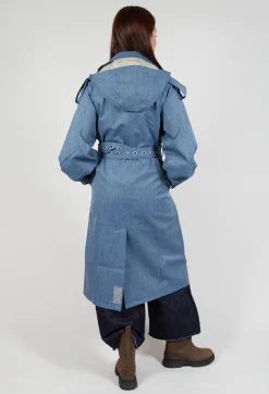BRGN Coats^Maxi Trench Coat in Blue