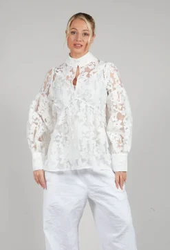 Dea Kudibal Shirts & Blouses^Maxine Blouse in Fleur Natural White